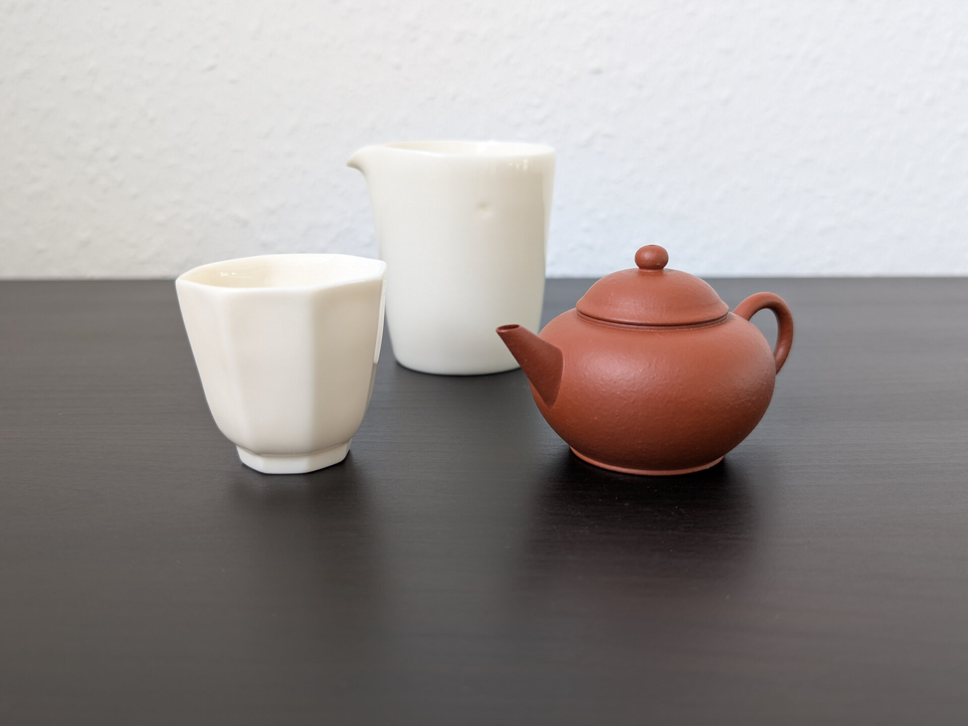 Xiao Mei Yao Zhuni Shui Ping Hu Yixing & schlichter Porzellan Pitcher und Cup