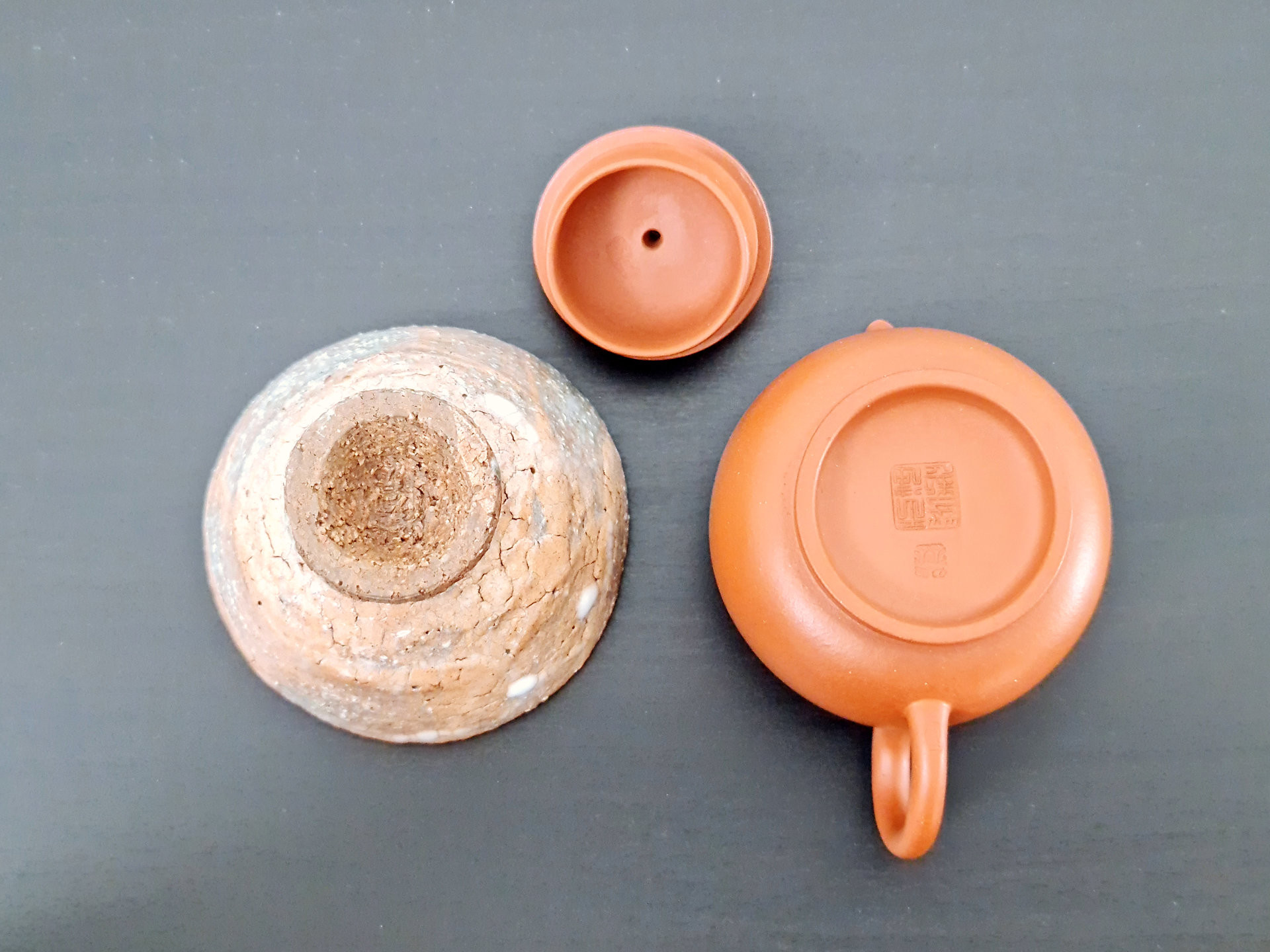 Zhao Zhuang Zhuni Nanzhou Gaoshi Hu Yixing & Hagi-yaki Guinomi